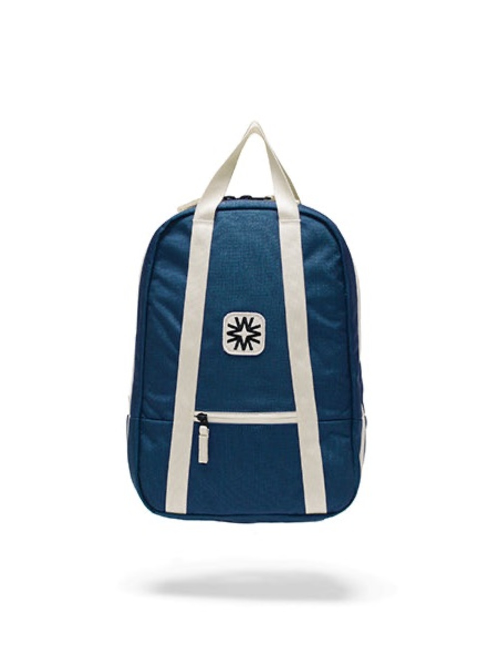 Kids Blue Backpack with Cream Contrast Straps